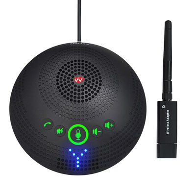 Microfone de conferência profissional SQ-M13W 2.4G Microfone sem fio omnidirecional, captação de 360 graus, áudio de alta definição e redução de ruído