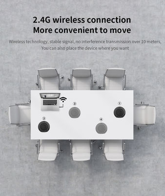 Fone de ouvido Conectado Videoconferência omnidirecional Microfone Dois Microfones Rádio
