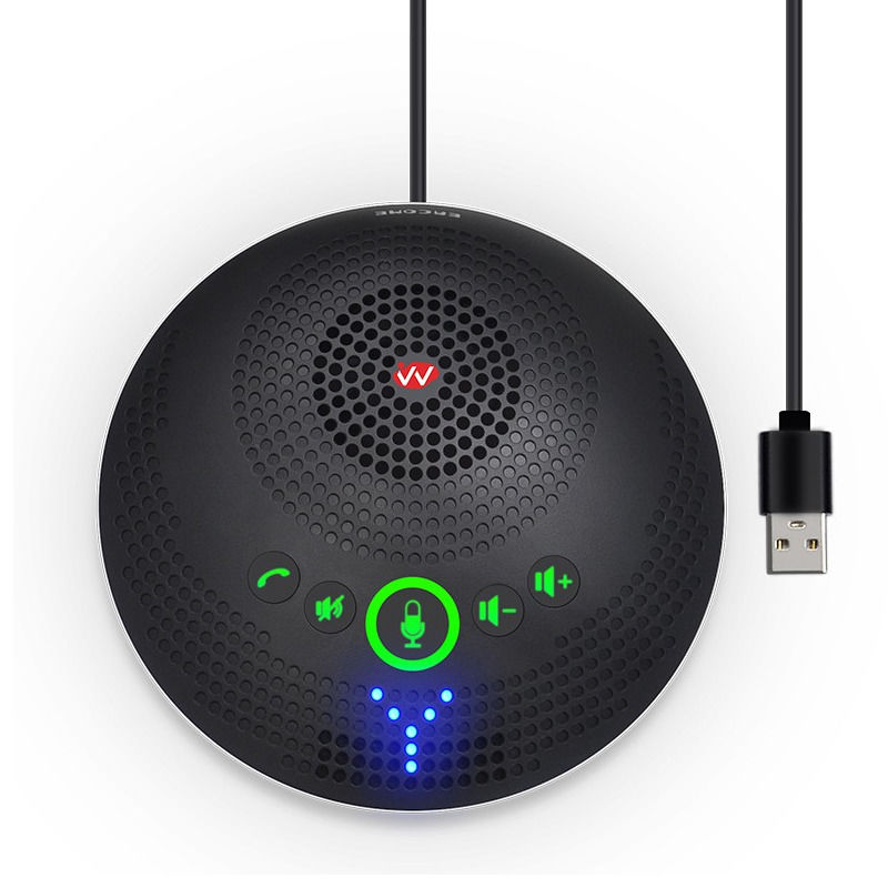 Microfone de conferência profissional SQ-M13U 2.4G Microfone sem fio omnidirecional, captação de 360 graus, áudio de alta definição e redução de ruído