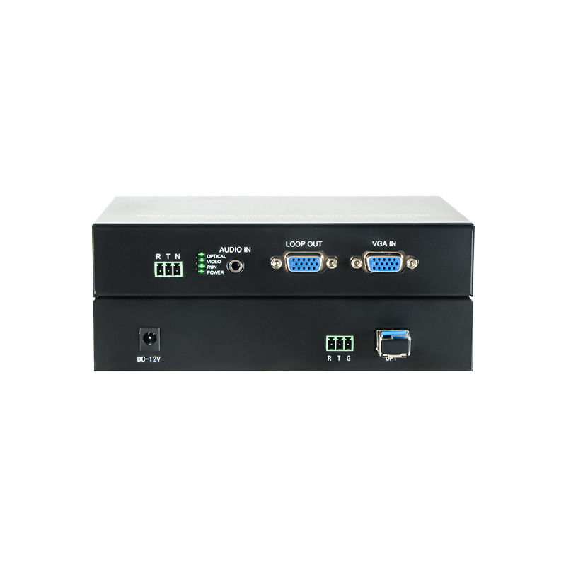 FTTN SQ-VGA02 VGA Fibra Óptica Terminal de Vídeo Digital Anti-Interferência de Transmissão de Longa Distância